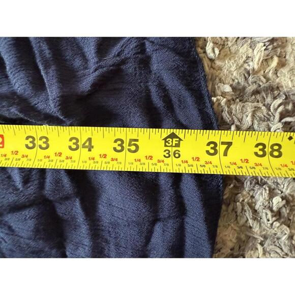 Velzera Navy Blue Embroidered Boho Tunic Dress 3X Flowy Peasant Style - Picture 5 of 5